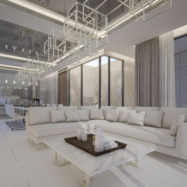 Interior design of Luxury penthouse in high rise condominium