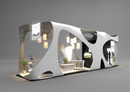 طراحی غرفه نمایشگاهی​ ساده